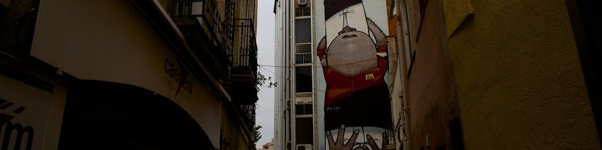 Granollers das einen Outdoor-Kunst und Straßenszenen