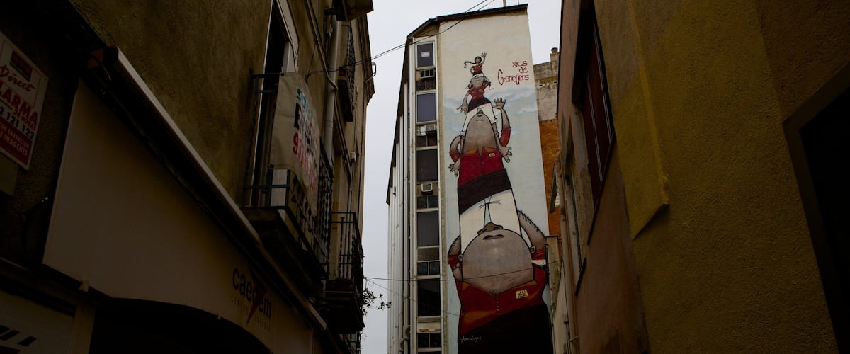 Granollers qui includes art en plein air et scènes de rue