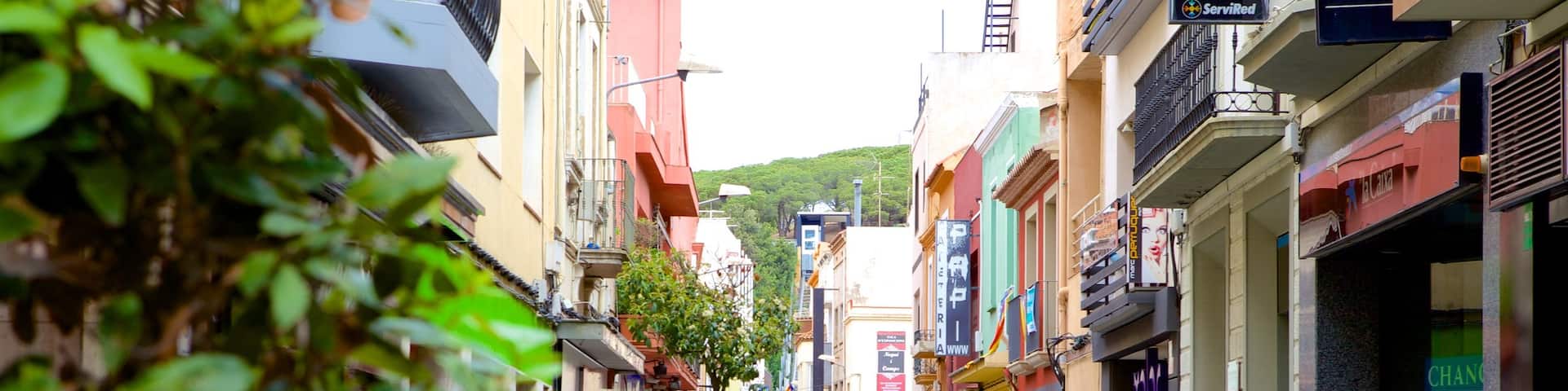 Malgrat de Mar mit einem StraĂenszenen