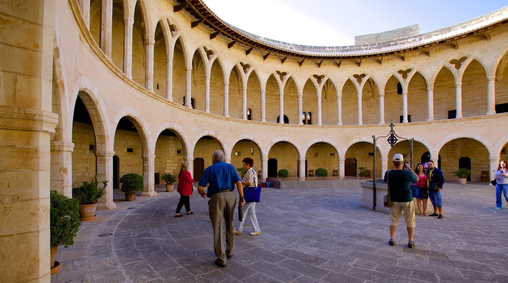 Bellver Castle featuring a castle, heritage architecture and a square or plaza