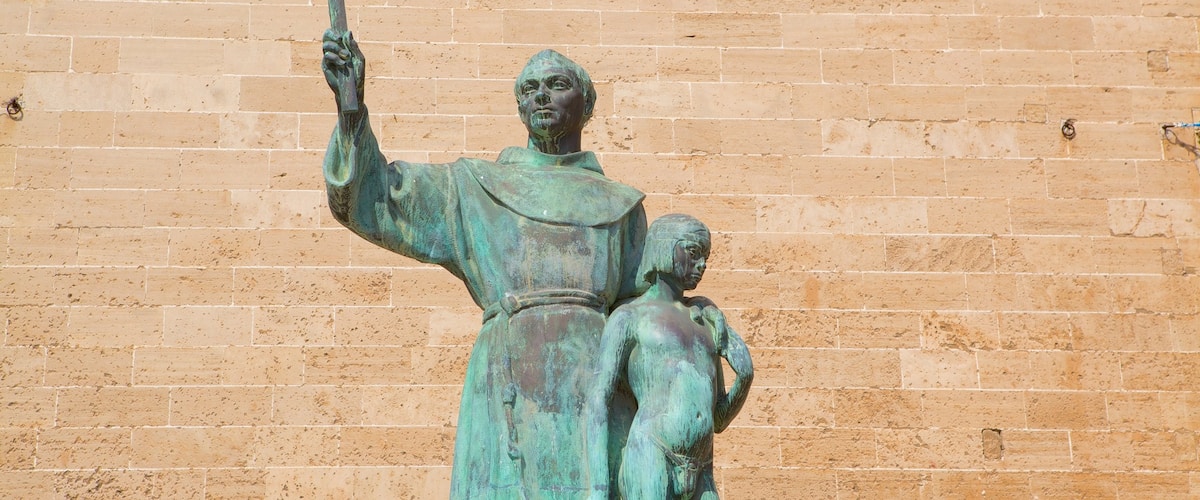 Basilique Saint-François montrant éléments religieux et statue ou sculpture