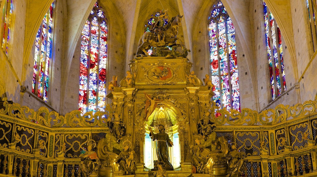 Basilica of St. Francis showing religious elements, a church or cathedral and interior views