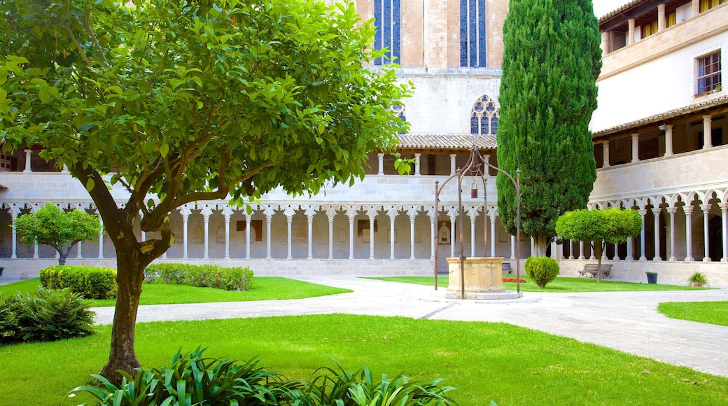 Basilica of St. Francis showing heritage architecture and a garden