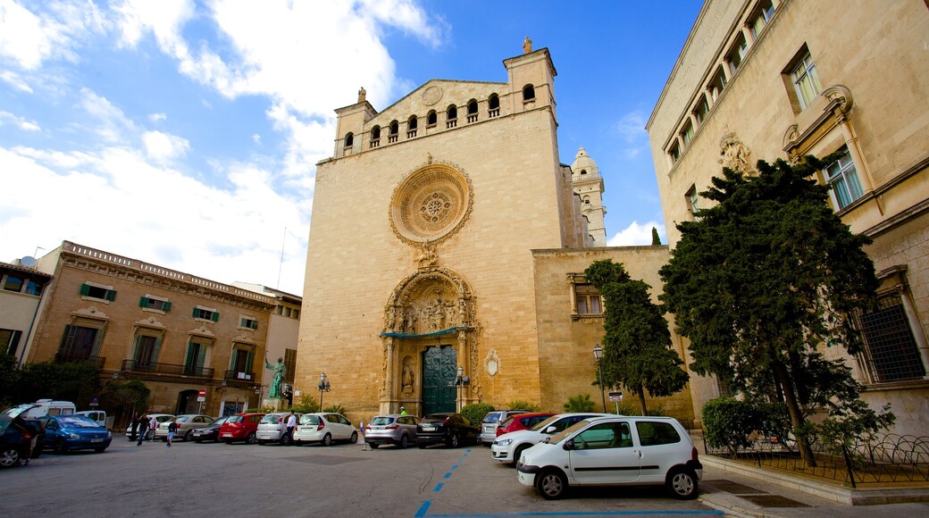 Basilica of St. Francis showing a church or cathedral, street scenes and religious elements