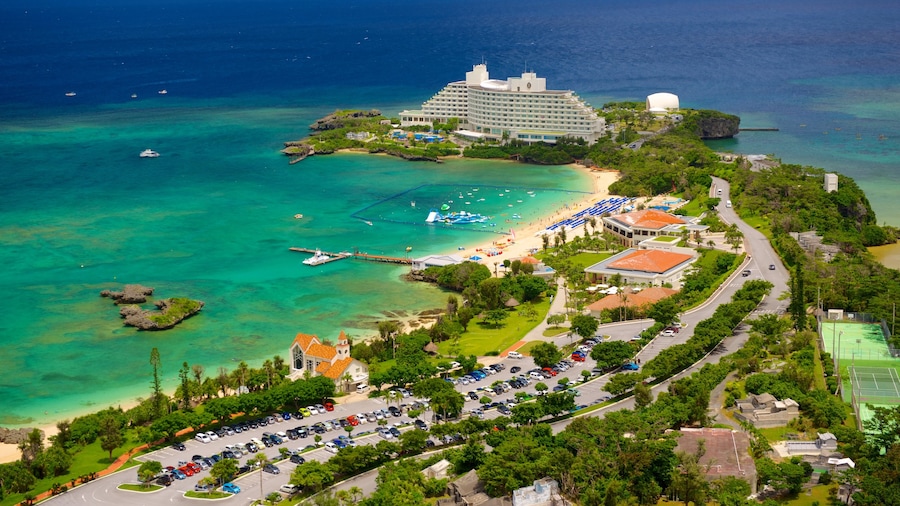 Cape Manza which includes general coastal views
