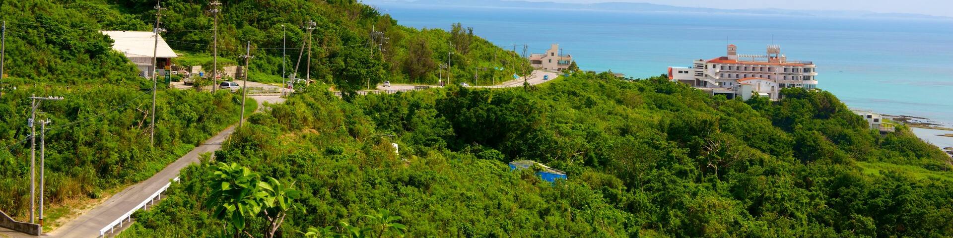 Sefa Utaki which includes general coastal views