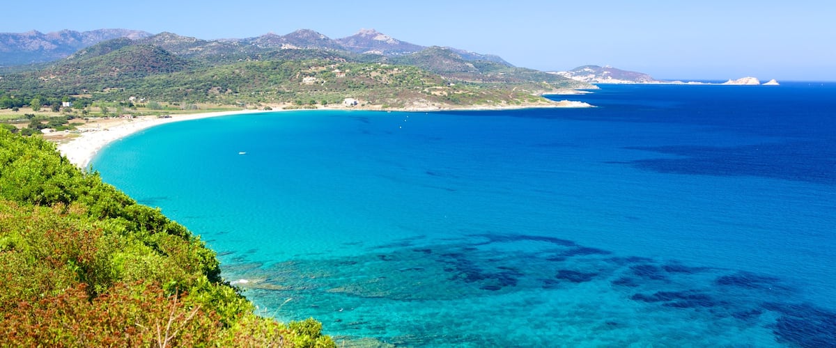 Calvi toont algemene kustgezichten
