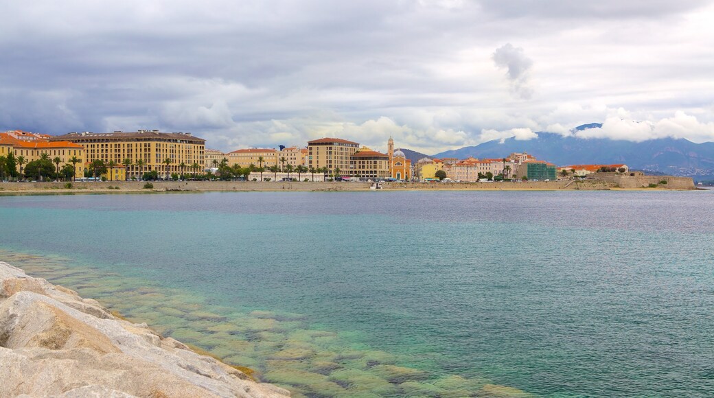 St. Francois Beach showing a coastal town, general coastal views and rocky coastline