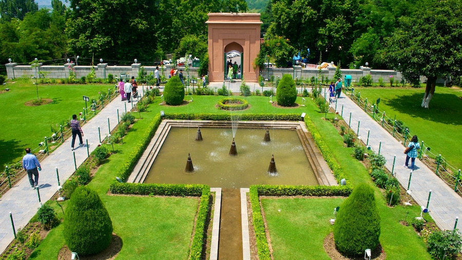 Chashma Shahi Garden which includes a fountain and a park
