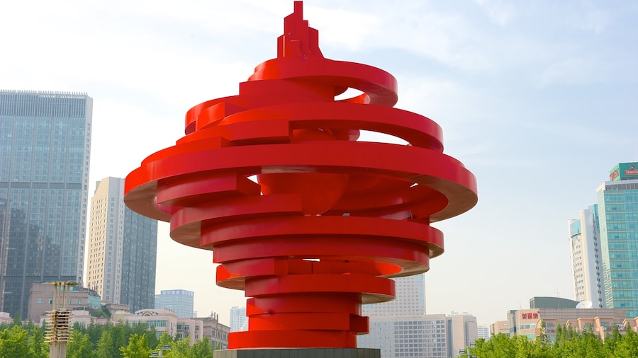 May Fourth Square which includes outdoor art