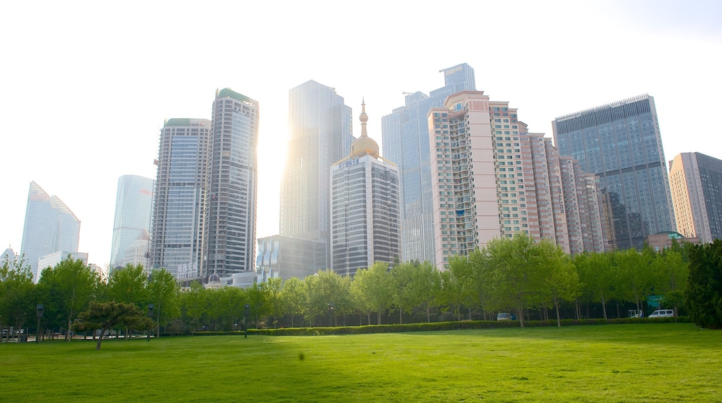 May Fourth Square which includes a city and a park