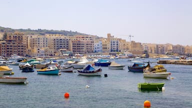 San Pawl il-Baħar mettant en vedette baie ou port et ville côtière