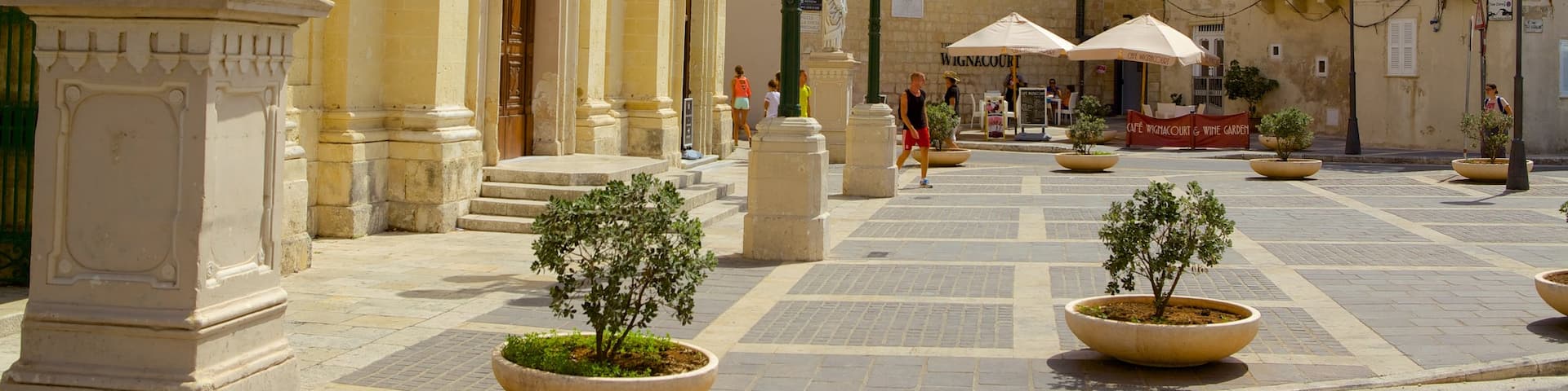 Rabat which includes a church or cathedral, religious elements and heritage architecture