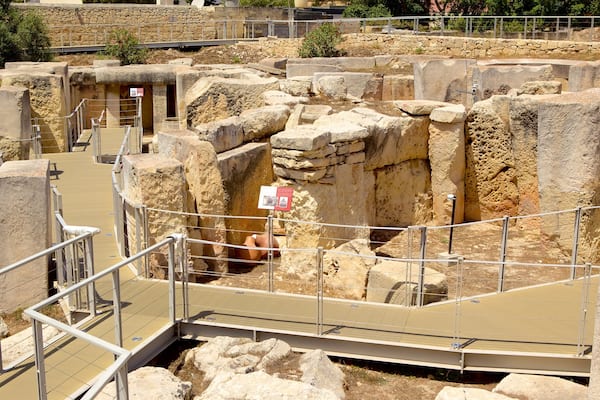 Tarxien Temples which includes a ruin
