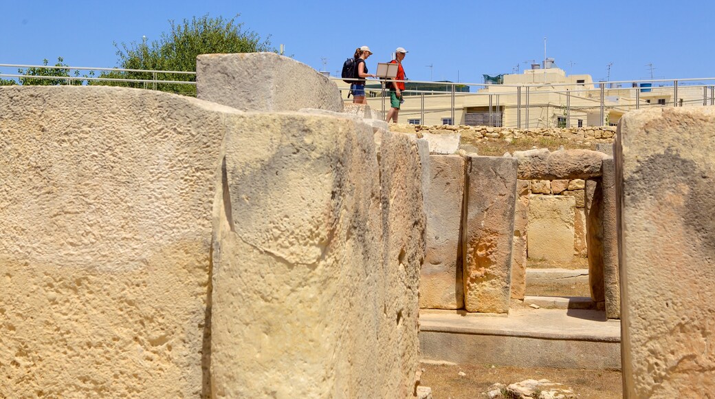 Templos Tarxien que inclui arquitetura de patrimônio