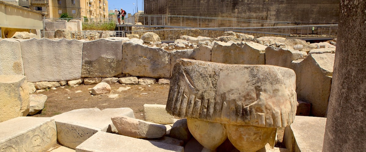 Tarxien Temples featuring a ruin