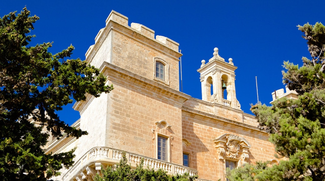 Selmun Palace which includes heritage architecture and chateau or palace