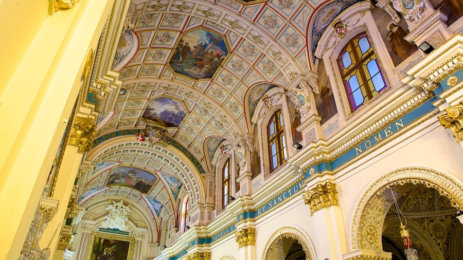 Malta showing interior views, a church or cathedral and heritage architecture