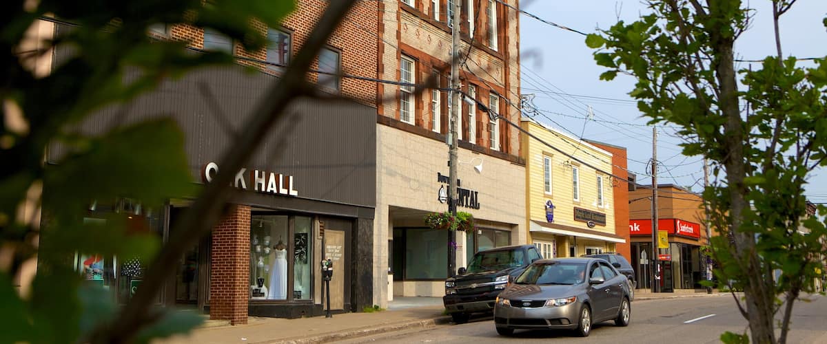 Sydney featuring street scenes