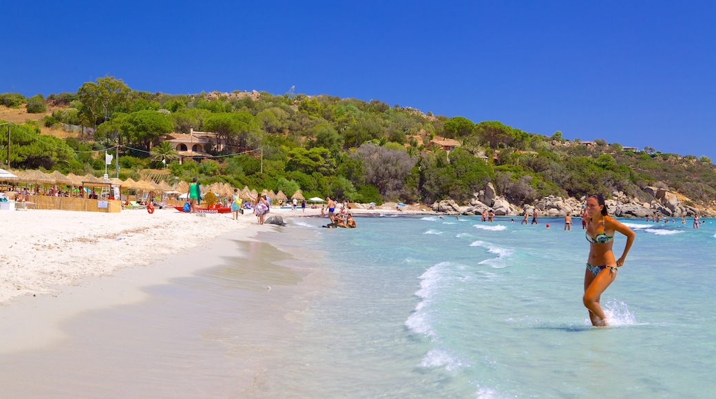 Simius Beach which includes a beach