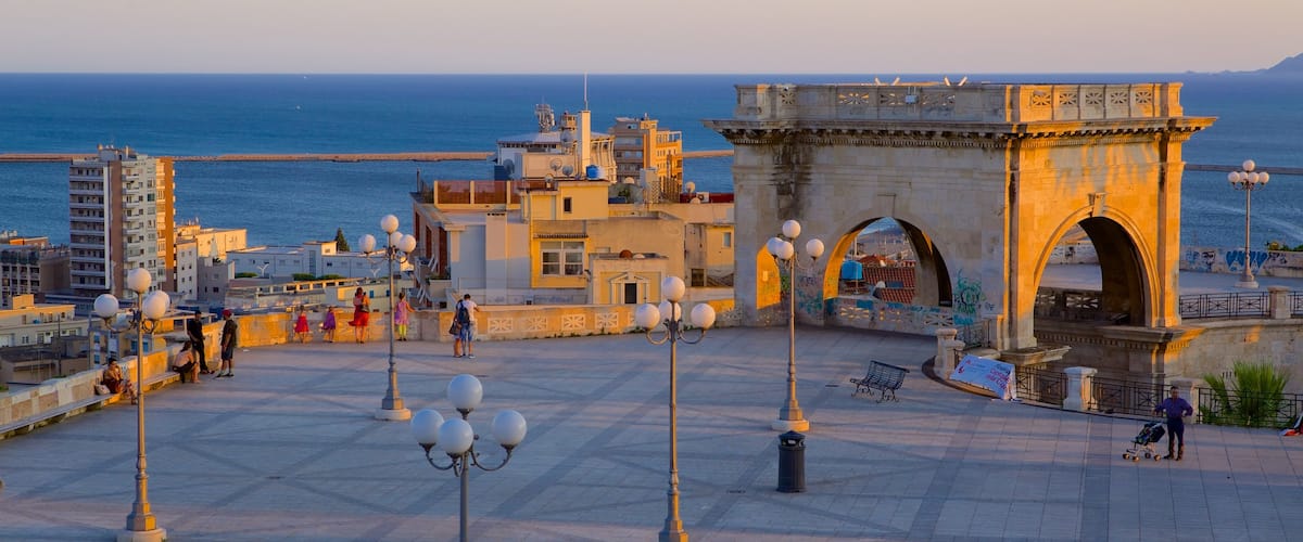 Bastion of Saint Remy showing a coastal town, general coastal views and heritage architecture