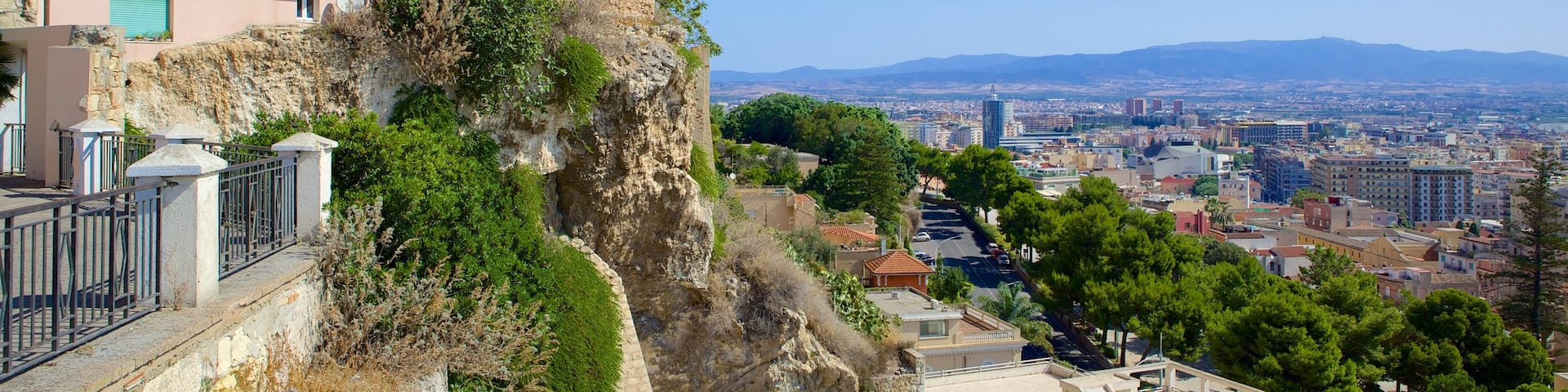 Cagliari showing a city