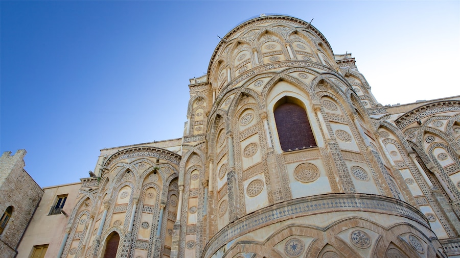 Cathedral of Monreale which includes religious elements, heritage architecture and a church or cathedral