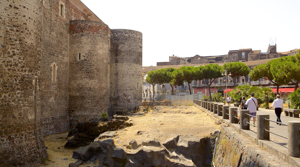 Ursino Castle showing heritage architecture and château or palace