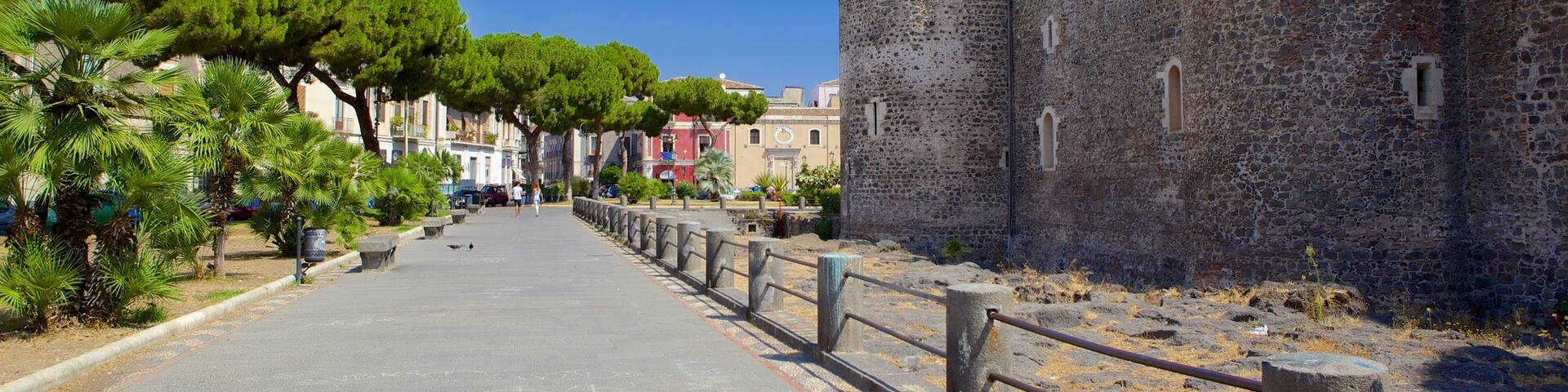 Ursino Castle featuring heritage architecture and a castle