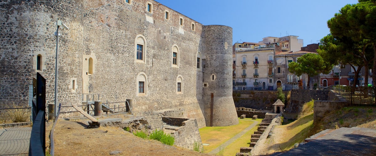 Ursino Castle showing heritage architecture and a castle