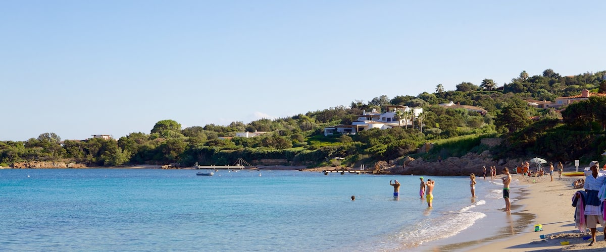 Romazzino Beach which includes a beach