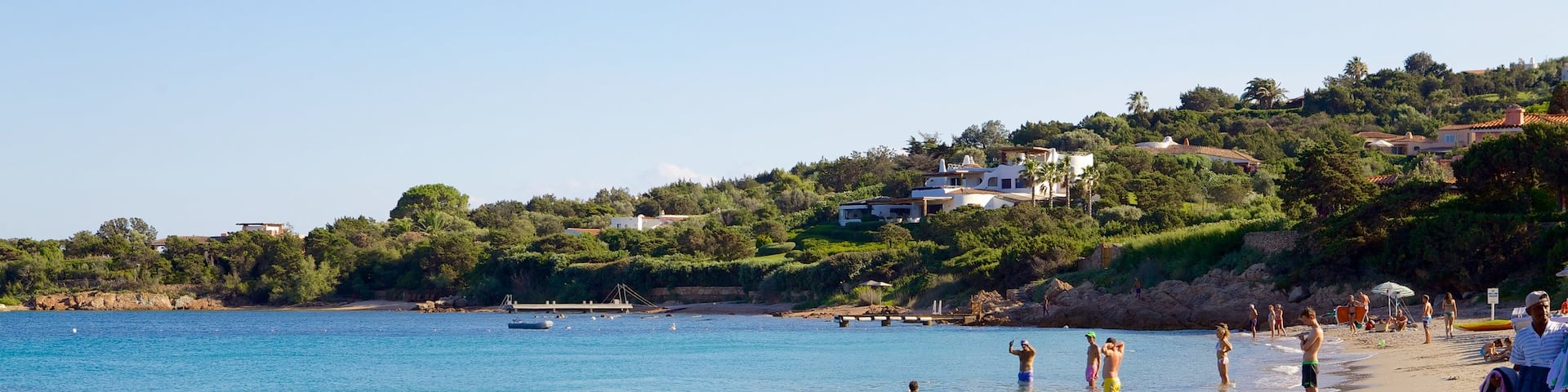 Romazzino Beach which includes a beach