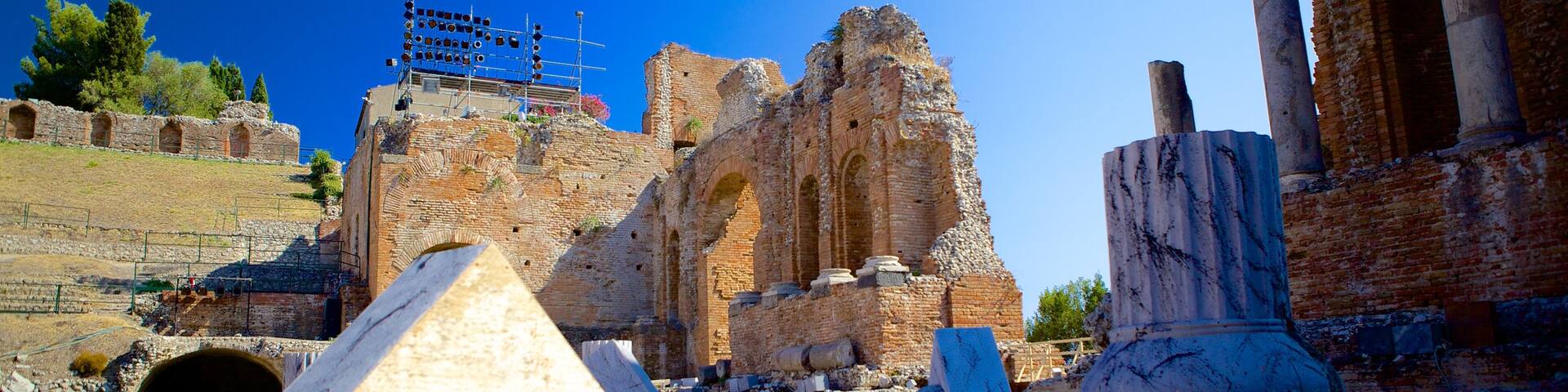 Greek Theatre featuring a ruin and heritage architecture