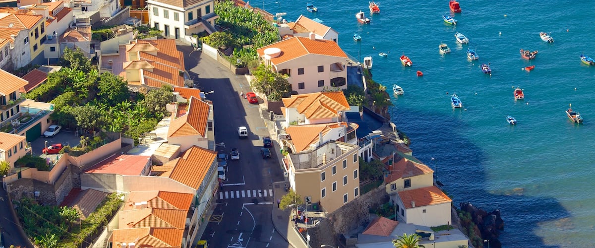 Camara de Lobos which includes a coastal town