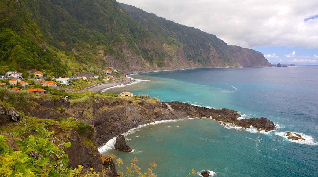 Madeira Island featuring rocky coastline