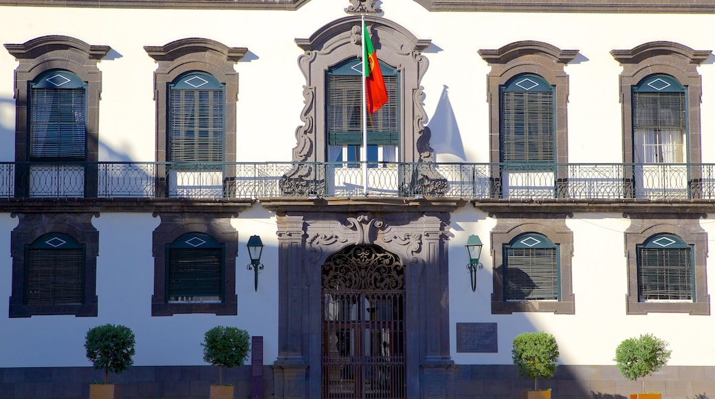 Town Square which includes an administrative buidling and heritage architecture