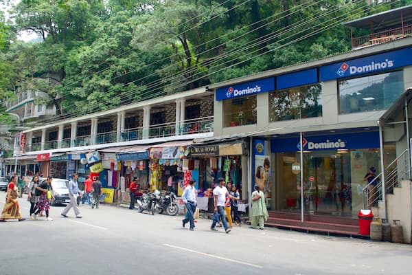 Nainital featuring street scenes
