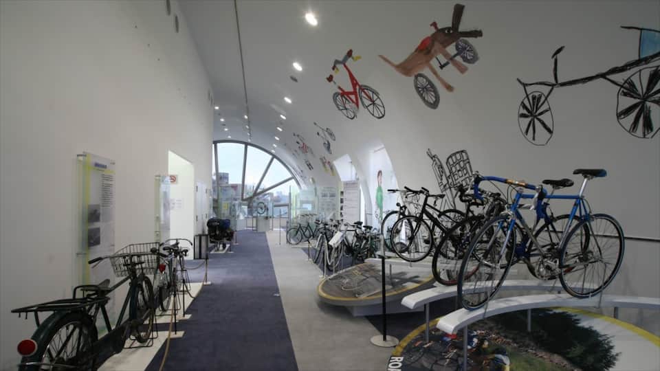Museo de la Bicileta ofreciendo vistas interiores