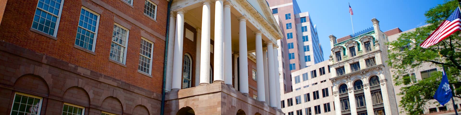 Hartford featuring heritage architecture, a city and an administrative buidling