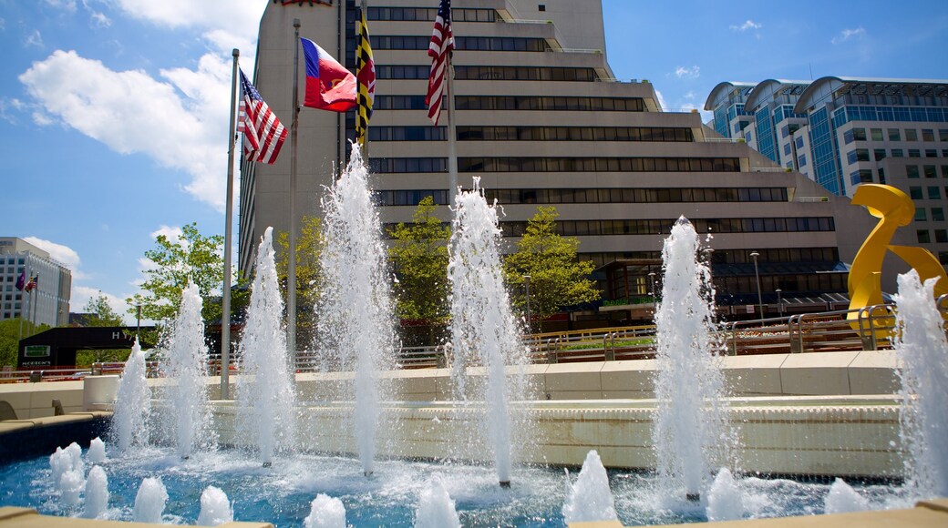 Bethesda which includes a fountain and a city