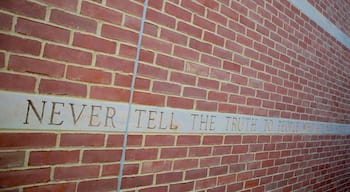 Mark Twain House which includes signage