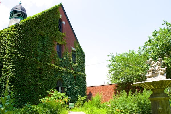 Musée de Newark mettant en vedette fontaine et jardin