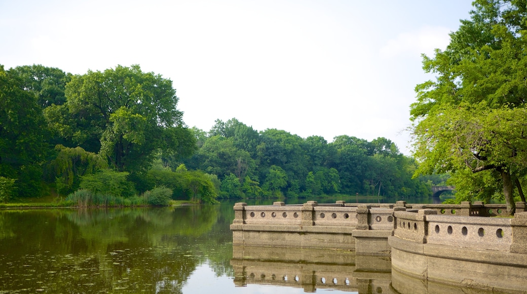 Branch Brook Park showing a garden and a pond