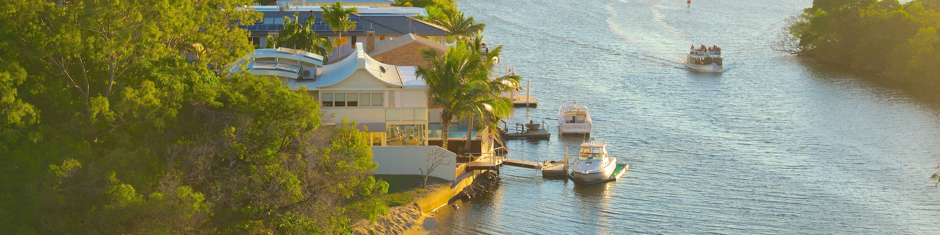 Noosaville featuring general coastal views and boating