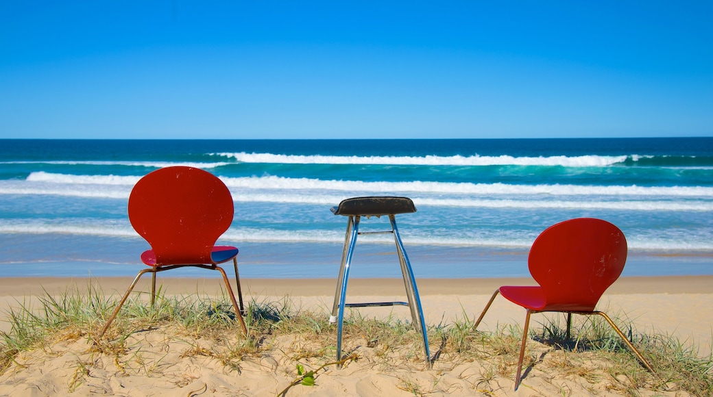 Peregian Beach showing a sandy beach