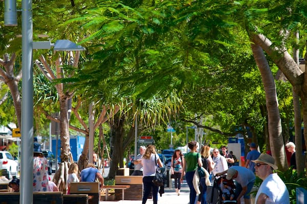 Hastings Street showing street scenes as well as a large group of people