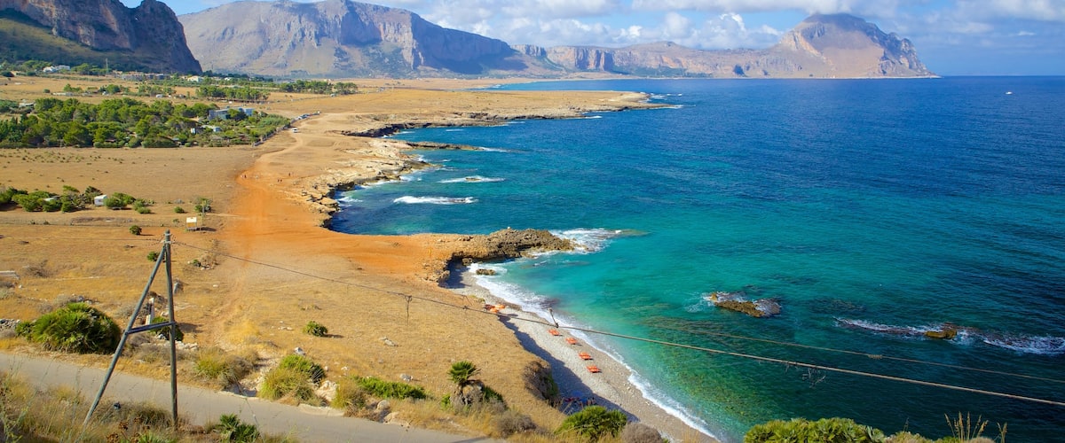 Trapani featuring landscape views and rocky coastline