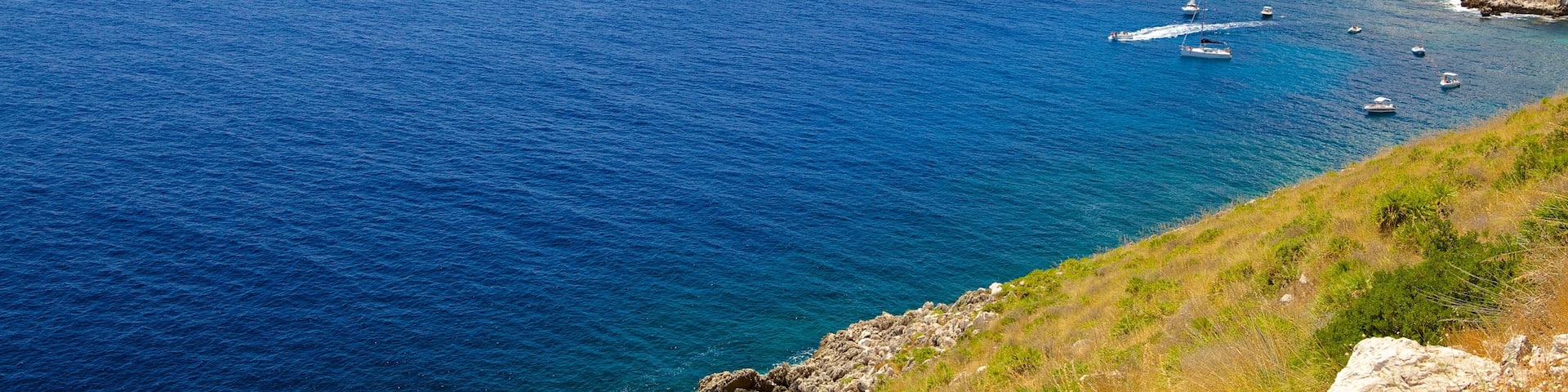 Strand von Zingaro mit einem FelskĂŒste, Landschaften und allgemeine KĂŒstenansicht