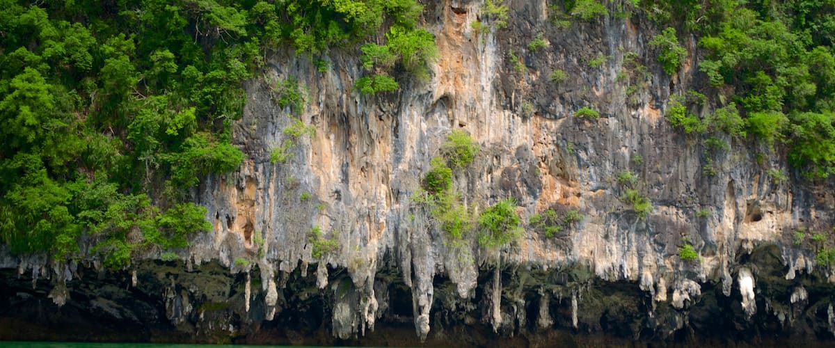 Phang Nga featuring general coastal views and rocky coastline