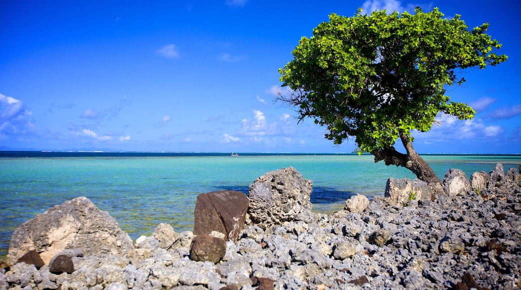 塔普塔普亞提雅神殿 其中包括 鵝卵石海灘 和 綜覽海岸風景